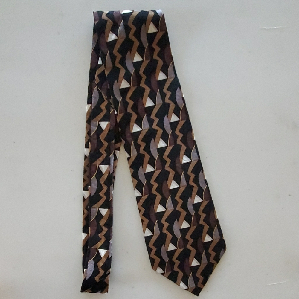 Vintage Ziggurat By Mulberry Neckwear Tie